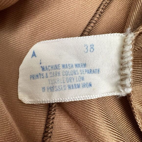 Vintage 1950's Van Raalte Womens Camisole Tank Brown Stretch Nylon Lace Feminine - Picture 8 of 13